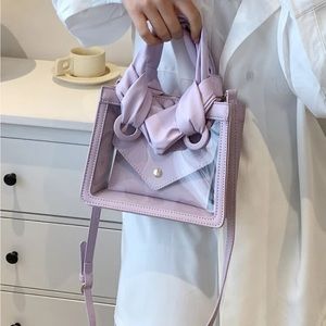 Mini Clear Square Bag With Inner Pouch